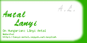 antal lanyi business card
